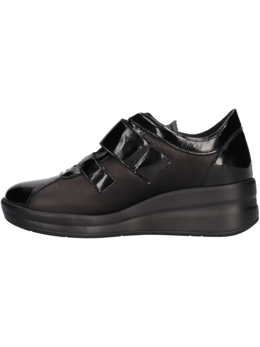 Scarpa casual con zeppa Melluso Walk da donna nera