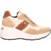 Scarpa casual con zeppa Nero Giardini da donna cuoio