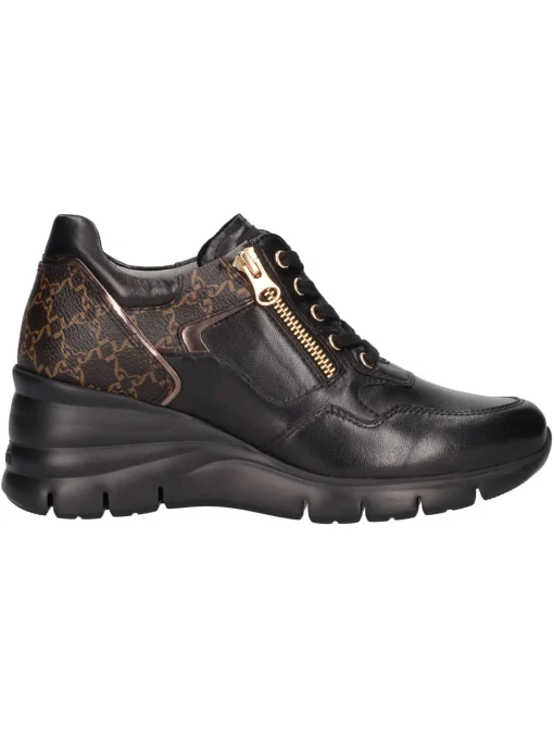 Scarpa casual con zeppa Nero Giardini da donna nera