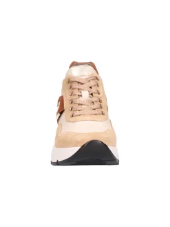Scarpa casual con zeppa Nero Giardini da donna cuoio