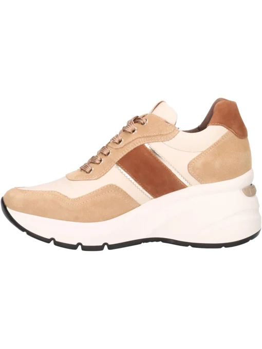 Scarpa casual con zeppa Nero Giardini da donna cuoio