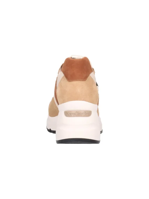 Scarpa casual con zeppa Nero Giardini da donna cuoio