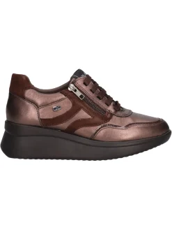 Scarpa casual con zeppa Valleverde da donna bronzo