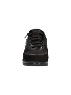 Scarpa casual con zeppa Valleverde da donna nera