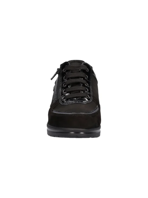 Scarpa casual con zeppa Valleverde da donna nera