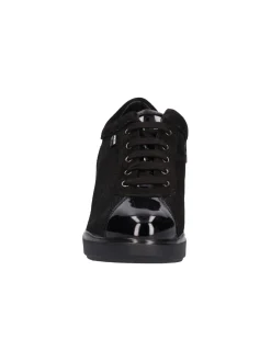 Scarpa casual con zeppa Valleverde da donna nera