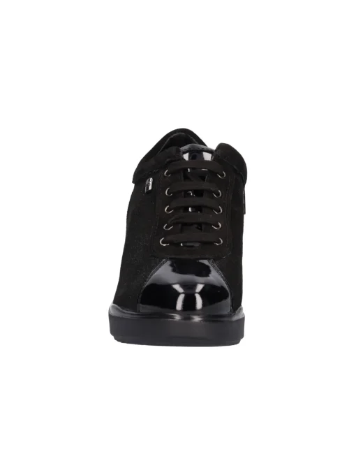 Scarpa casual con zeppa Valleverde da donna nera