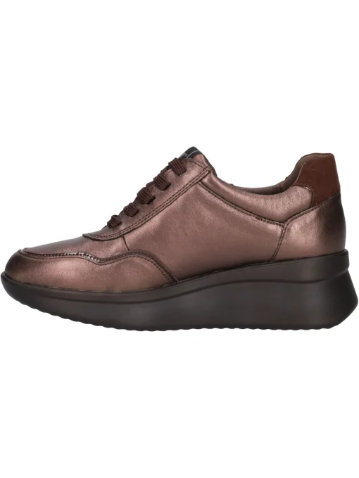 Scarpa casual con zeppa Valleverde da donna bronzo