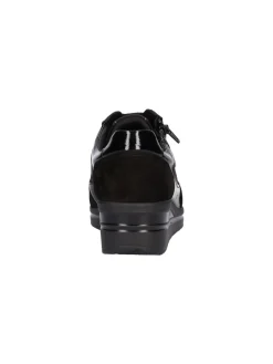 Scarpa casual con zeppa Valleverde da donna nera