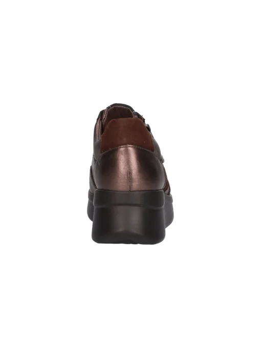 Scarpa casual con zeppa Valleverde da donna bronzo