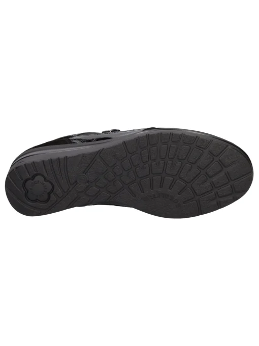 Scarpa casual con zeppa Valleverde da donna nera