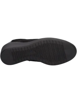 Scarpa casual con zeppa Valleverde da donna nera