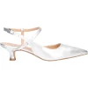 Scarpa con tacco basso Liviana da donna argento metal