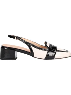 Scarpa con tacco basso Liviana da donna avorio