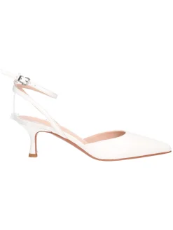 Scarpa con tacco fino Albano da donna bianca