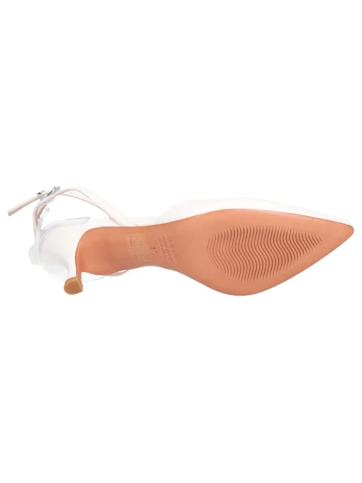 Scarpa con tacco fino Albano da donna bianca