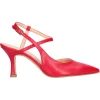 Scarpa con tacco fino Liviana da donna rossa