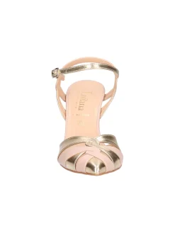 Scarpa con tacco fino Liviana da donna platino e nude