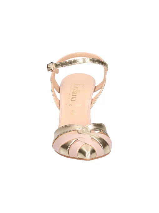 Scarpa con tacco fino Liviana da donna platino e nude