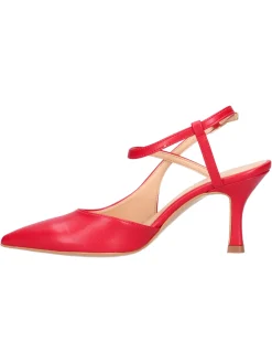 Scarpa con tacco fino Liviana da donna rossa