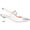 Scarpa con tacco fino Nero Giardini da donna argento metal
