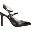 Scarpa con tacco fino Nero Giardini da donna nera