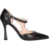 Scarpa con tacco fino Nero Giardini da donna nera