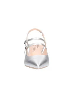 Scarpa con tacco fino Nero Giardini da donna argento metal