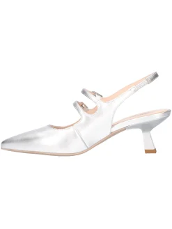 Scarpa con tacco fino Nero Giardini da donna argento metal