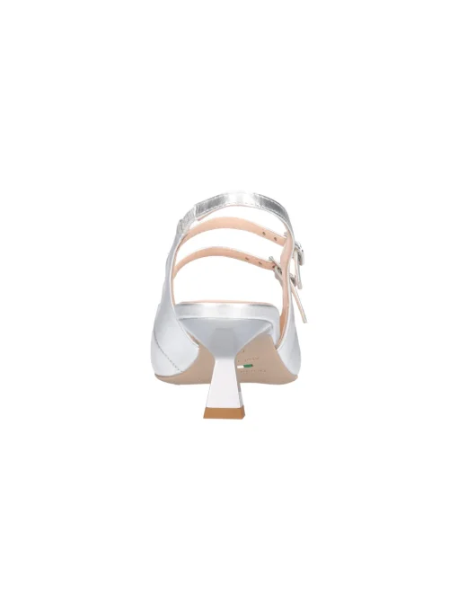 Scarpa con tacco fino Nero Giardini da donna argento metal
