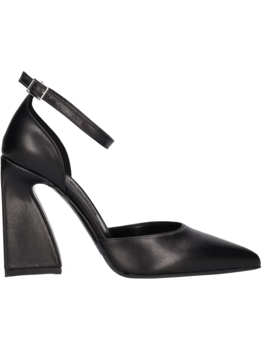 Scarpa con tacco largo Albano da donna nera