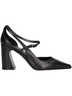 Scarpa con tacco largo Albano da donna nera