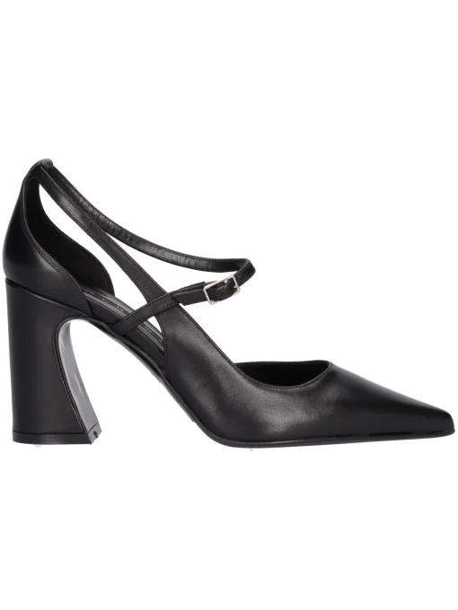 Scarpa con tacco largo Albano da donna nera