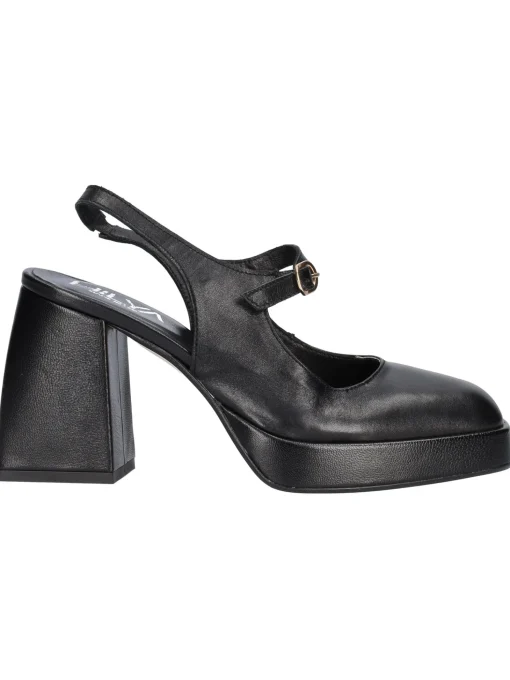 Scarpa con tacco largo Hilya da donna nera