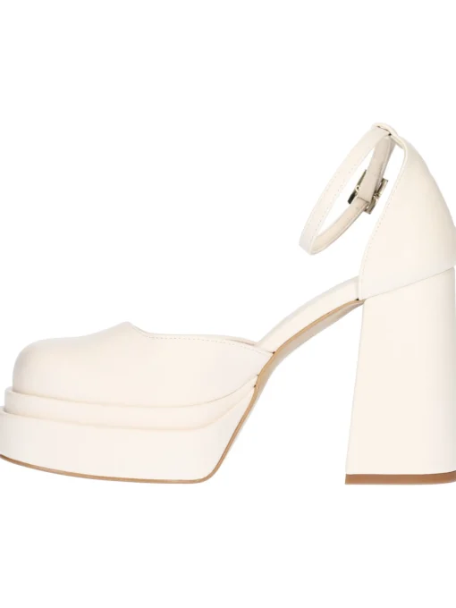 Scarpa con tacco largo Liviana da donna avorio