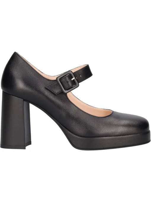 Scarpa con tacco largo Nero Giardini da donna nera