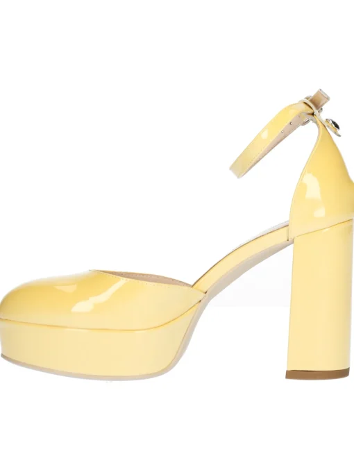 Scarpa con tacco largo Nero Giardini da donna gialla