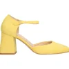 Scarpa con tacco Liviana da donna gialla
