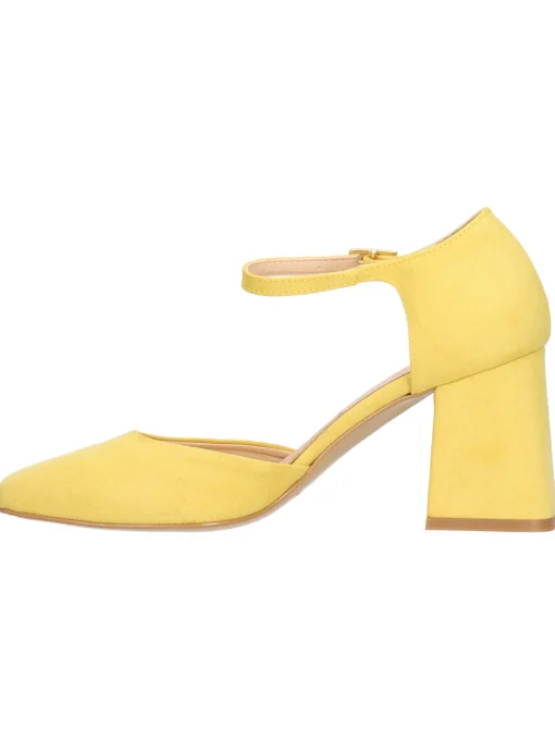 Scarpa con tacco Liviana da donna gialla