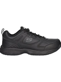 Scarpa da lavoro Skechers Relaxed Fit da donna nera