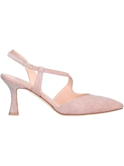 Scarpa elegante con tacco fino Melluso da donna rosa glitter
