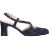 Scarpa elegante con tacco largo Melluso da donna blu glitter