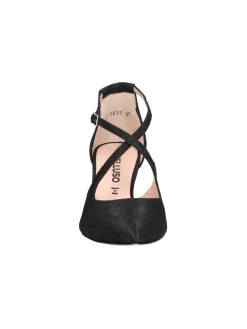 Scarpa elegante con tacco fino Melluso da donna nera glitter