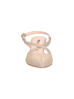 Scarpa elegante con tacco largo Melluso da donna platino glitter