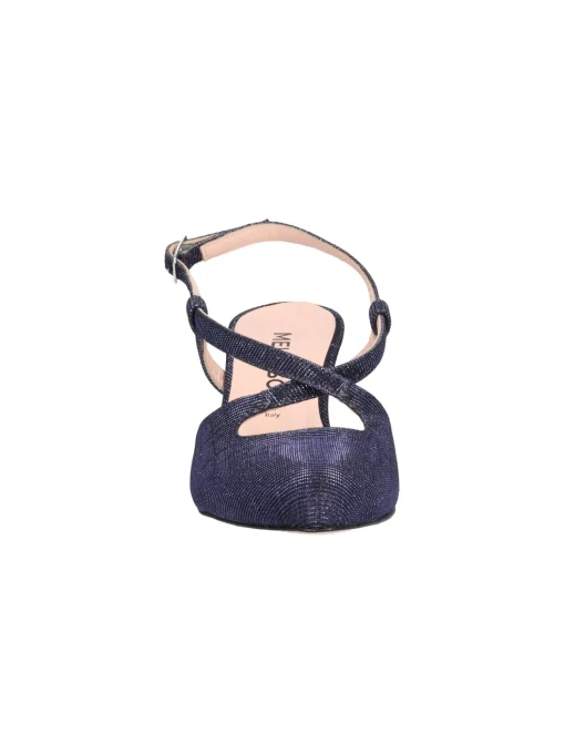Scarpa elegante con tacco largo Melluso da donna blu glitter