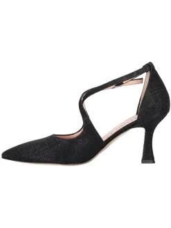 Scarpa elegante con tacco fino Melluso da donna nera glitter