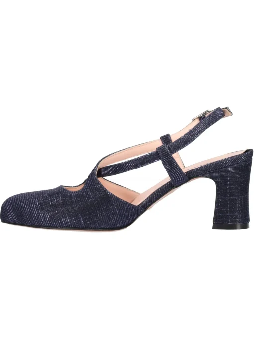 Scarpa elegante con tacco largo Melluso da donna blu glitter