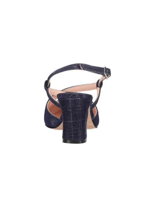 Scarpa elegante con tacco largo Melluso da donna blu glitter