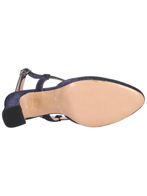 Scarpa elegante con tacco largo Melluso da donna blu glitter