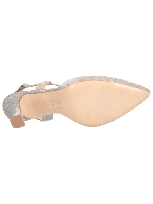 Scarpa elegante con tacco fino Melluso da donna platino